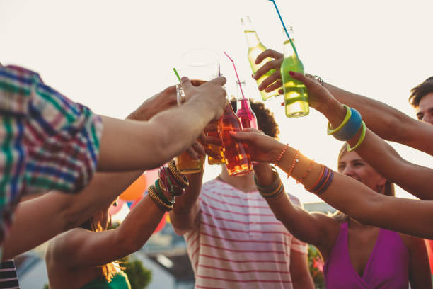 istock Celebrating longlasting friendship with a colorful toast 1486178574