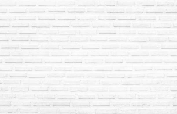 istock White grunge brick wall texture background for stone tile block painted in grey light color wallpaper modern interior and exterior and room backdrop design. Simple seamless pattern grid for backdrop. 1486180440