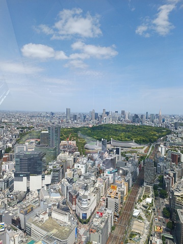 A view of tokyo from a Shibuya skyscraper
