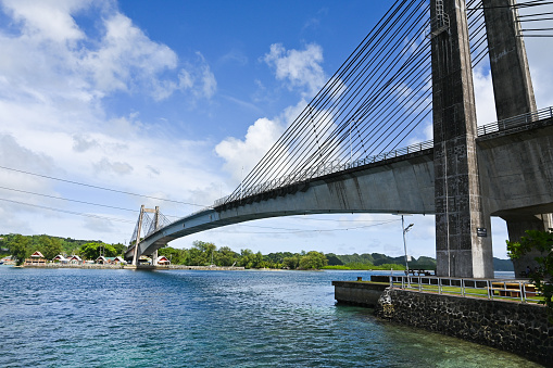 Camera:NIKON Z 6, Photographed in Palau.  Bridge connecting Koror and Babeldaob, Built by Japan in 2002.