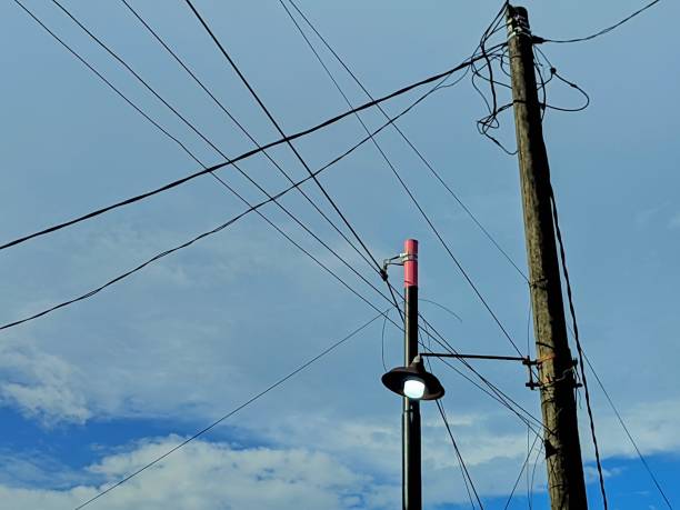 istock pole electric and lamp 1486202724