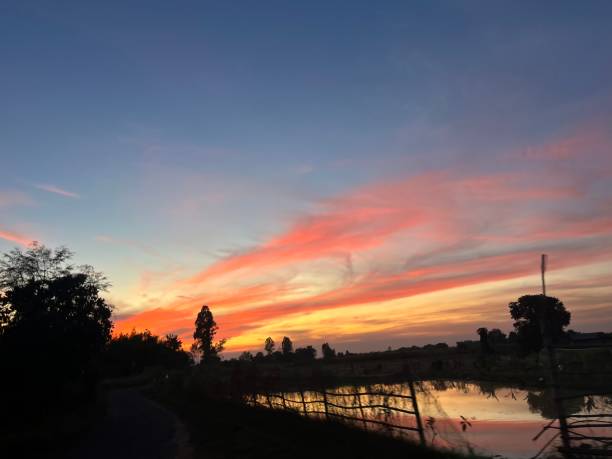 istock Evening sky in the country. 1486207439
