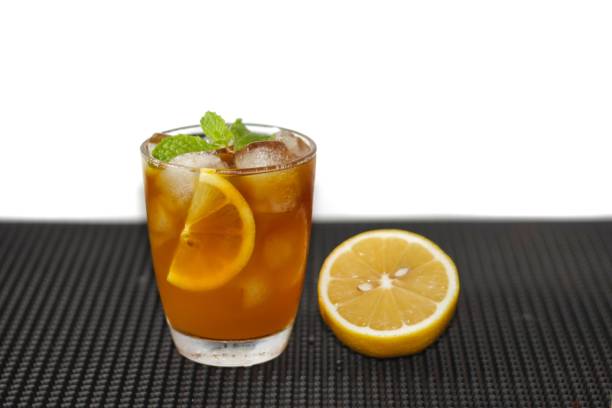 istock Americano Ice Coffee with lemon. 1486207624
