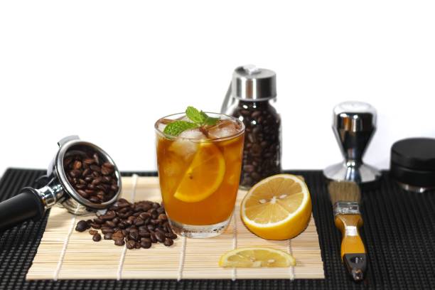 istock Americano Ice Coffee mix lemon water 1486208140