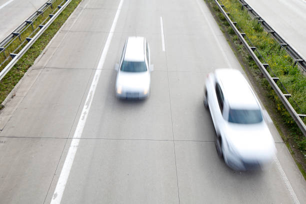 istock Motorway A27, car with motion blur, bird perpetuity, Bremen, Germany 1486217775