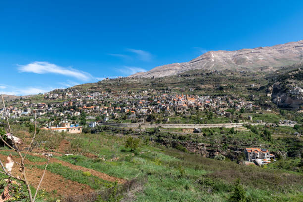 istock Bcharre village from Hasroun 1486220859
