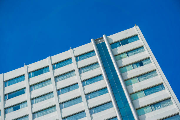 istock Modern hi rise condominium building agiant blue sky 1486220920