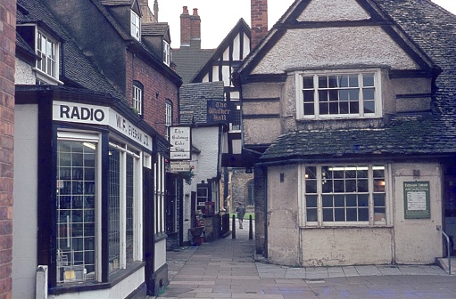 The most famous street in York, The Shambles, vintage architecture, Tudor period, most visited street.