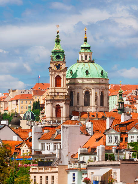 istock Church of Saint Nicholas baroque dome and clock tower 1486228335