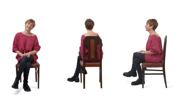 istock Group of same woman on white background 1486229486