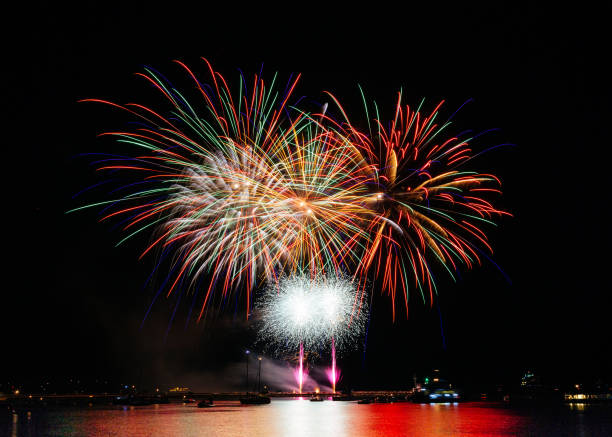 istock Fireworks Over The Barbican Harbour, Plymouth ( Nemesis Pyrotechnics ) 1486237394