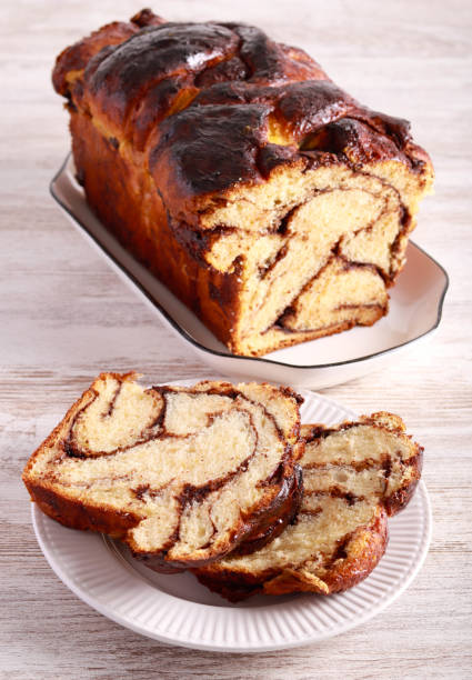 istock Chocolate and orange babka, sweet bread 1486239867