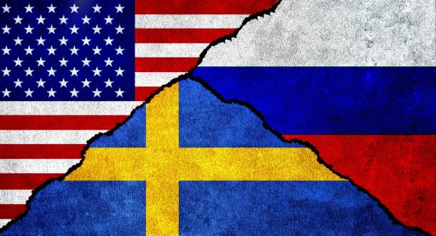 istock USA, Russia and Sweden flag together 1486247586