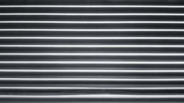 istock Pattern line of window shutter for background in black and white tone 1486260612