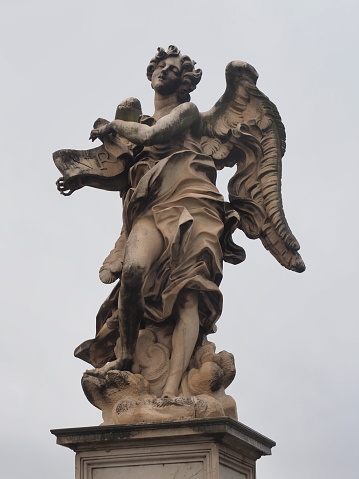 Angel With The Superscription Oleh Gian Lorenzo Bernini Dan Putranya ...