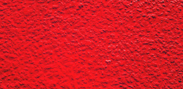 istock Rough or grunge red painted concrete or cement wall for background 1486268387