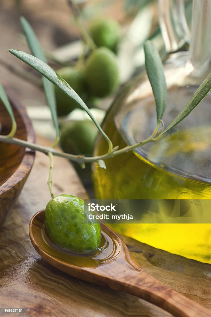 Olio d'oliva - Foto stock royalty-free di Alimentazione sana