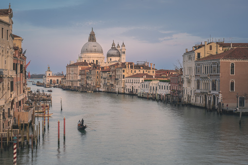 Venedig - View from Ponte dell'Accademia bridge to Basilica di Santa Maria della Salute