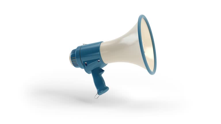 Close up 3D Megaphone