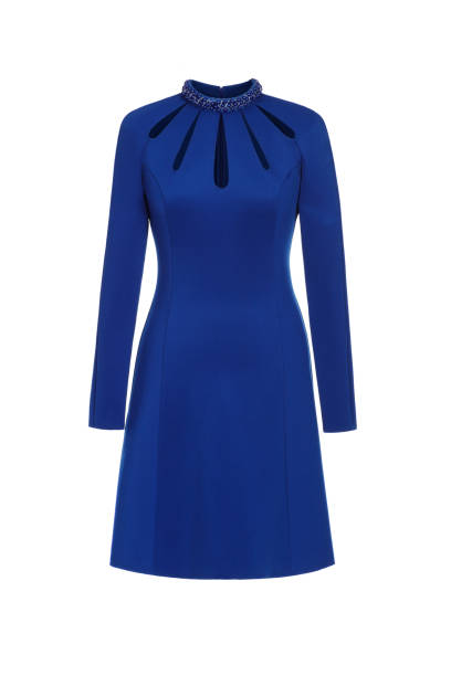 istock Little blue dress isolated on white 1486286584