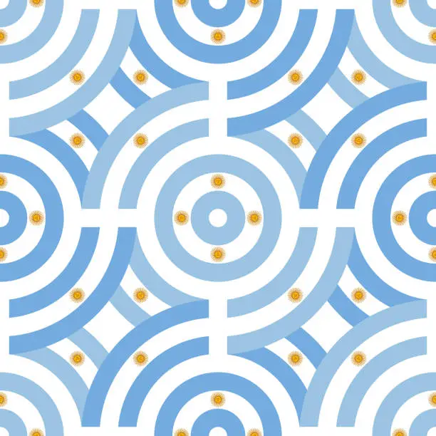 Vector illustration of argentina pattern. line background. vector illustration