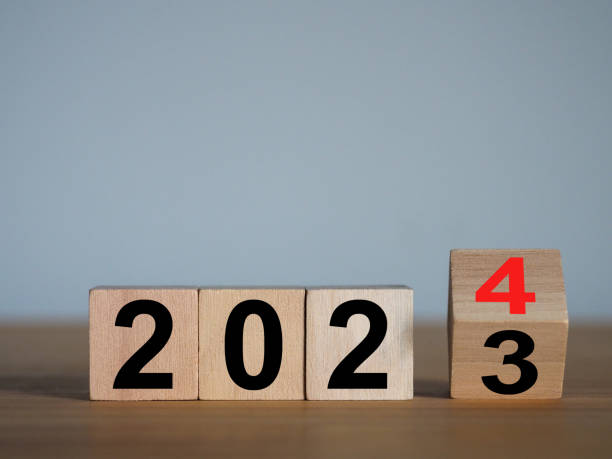 istock 2024, numbers that are changing from the old year into the new year 1486301720