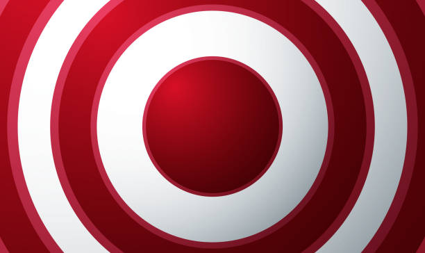 Abstract Red and Pink concentric rings Red and Pink concentric rings. Epicenter theme. Minimal cover design. Abstract background with red circles, rings in target. Abstract concentric ring frames. Vector illustration EPS10 pain points stock illustrations