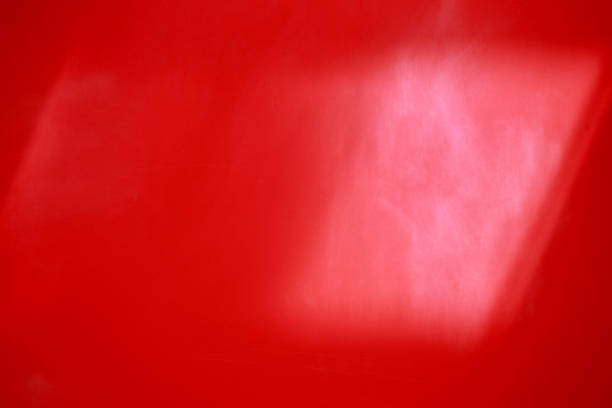 istock Close up of a red wall with morning sunlight, red background for copy space 1486308327