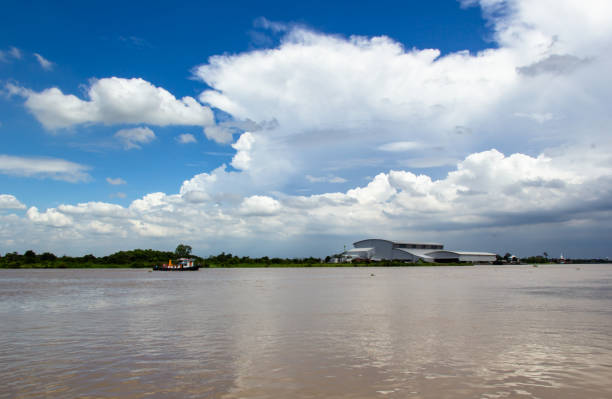View of Chaopraya River in daytime, pathum thani. Thailand