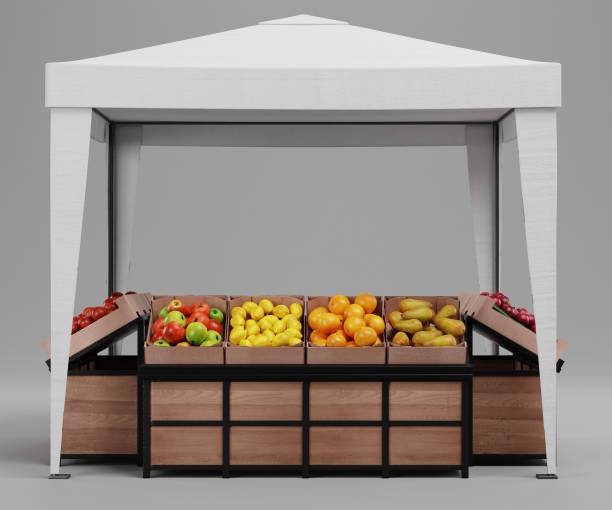 istock Realistic 3D Render of Fair Stand 1486310084