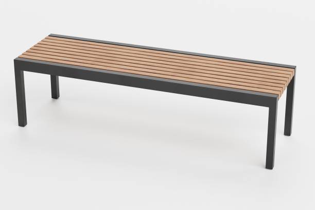 istock Realistic 3D Render of Garden Bench 1486310112