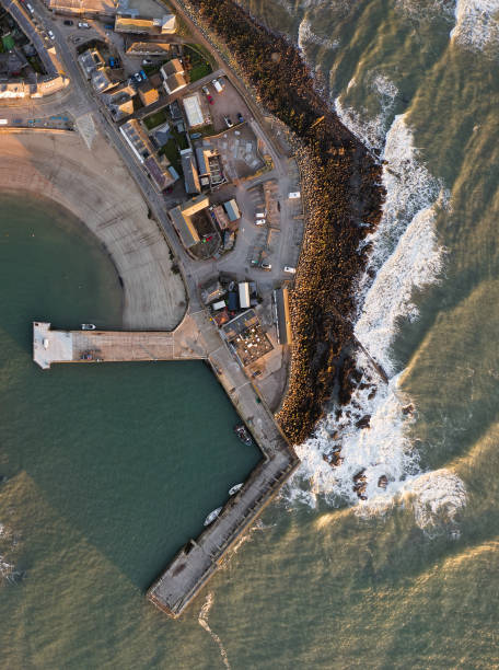 istock Stonehaven harbour and town at sunrise during the summer 1486314067