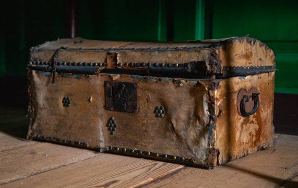 istock Old children's travel trunk 1486315780