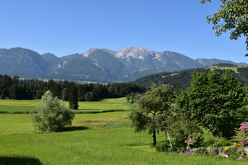 Warscheneck and Totes Gebirge, View from Windischgarsten, Upper Austria