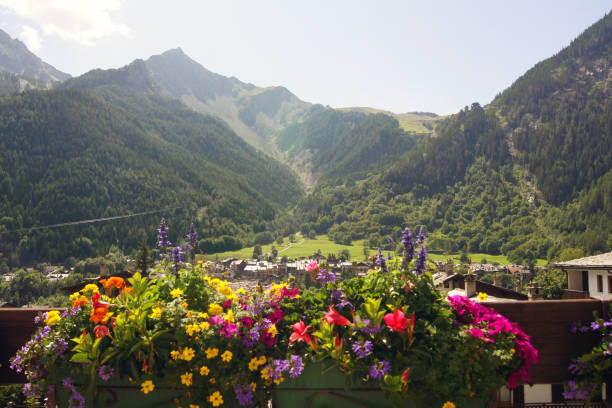 istock Chamonix mountains landscape in spring, France 1486319050