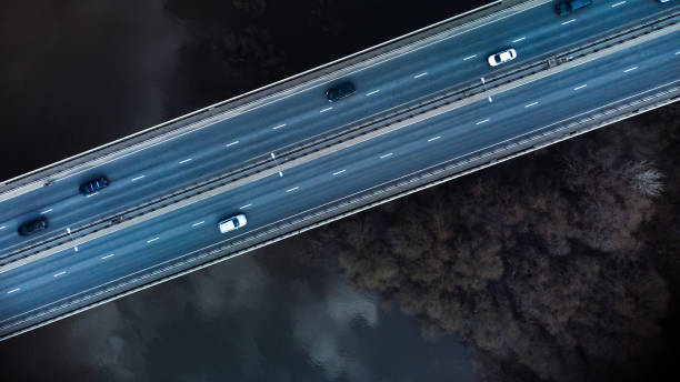 istock A road bridge over the river, taken from a quadrocopter. 1486328144