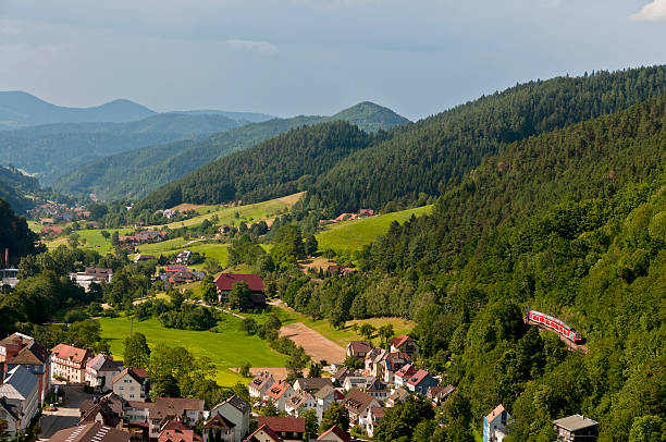 istock Black Forest, Hornberg view over Gutachtal, Schwarzwald, Germany 148633157
