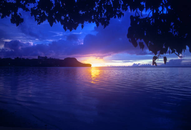 Guam - Tumon Bay - Sunset Clouds - 1972