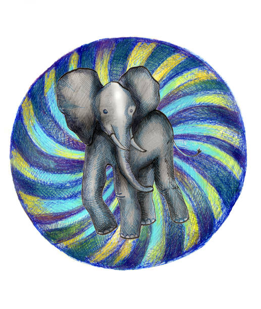 ilustrações de stock, clip art, desenhos animados e ícones de life of a performer elephant - the purfleet