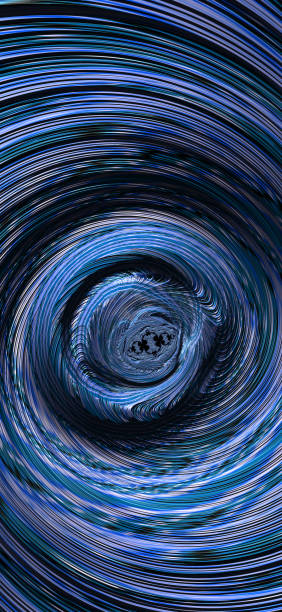 istock Fractal vortex swirls Abstract colourful swirl background. Starburst dynamic wave. 3d rendering illustration  Background pattern. 1486347632