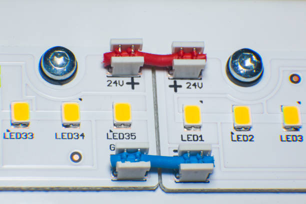 istock LED Lamp Chip. LED Diode. LED lamp close-up. 1486347686