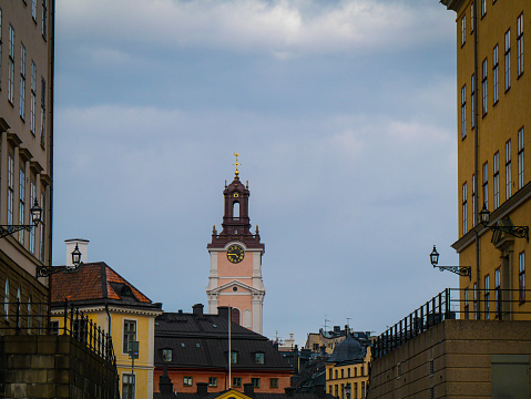 Low angle view of buildings against sky