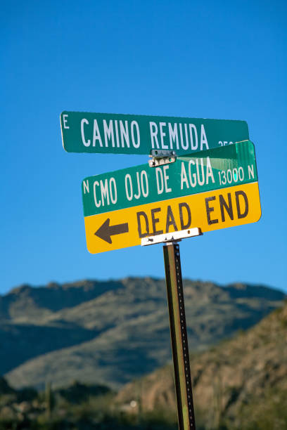 istock dead end sign at the desert 1486360501