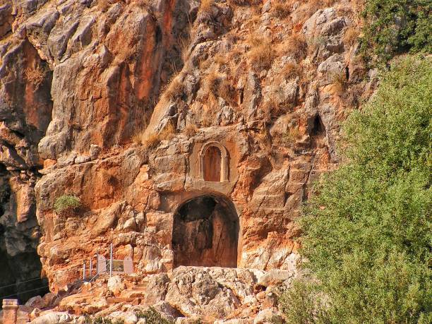 istock Window and door in rock, Judean desert 1486363815
