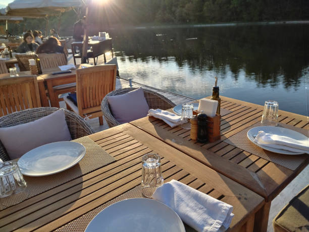 istock Restaurant next to Moskva River in Odincovo district (next to rich Rublevka) 1486372873