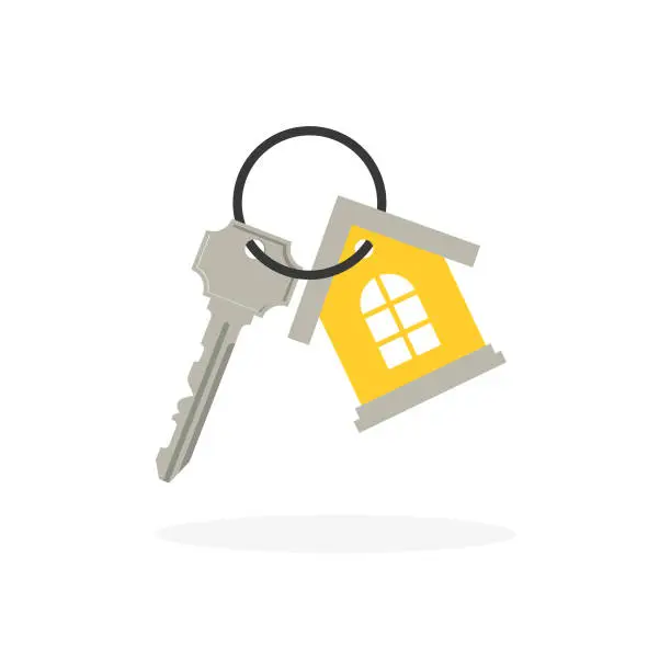 Vector illustration of Bunch of keys for you house.