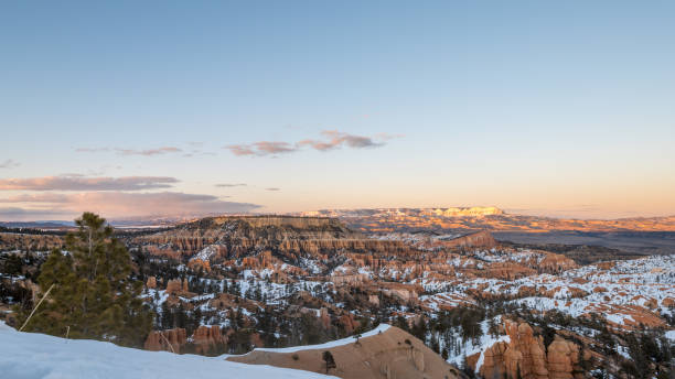 Bryce Canyon National Park in Winter with Snow