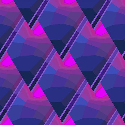 Angled Gradients Abstract Seamless Pattern Of Gradiental Angled Shapes In Neon Colors ...