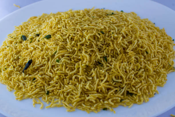 istock Potato Bhujia deep fried snack 1486418988