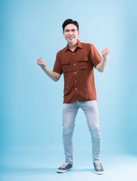 istock Image of young Asian man on background 1486422602